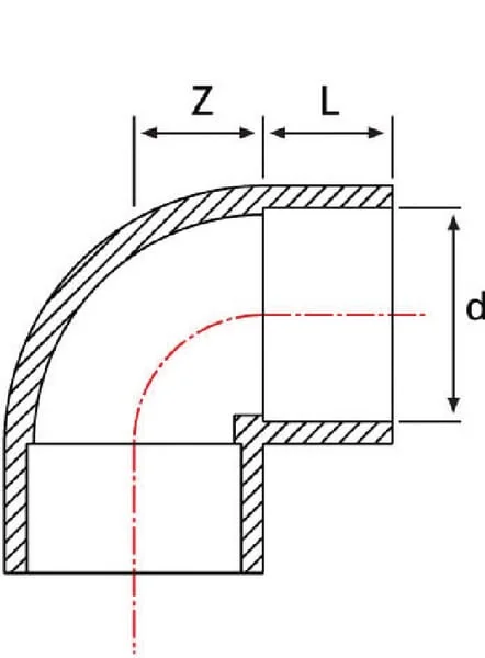 Pimtas - 7032595GP - PVC Elbow 90° 32x32mm