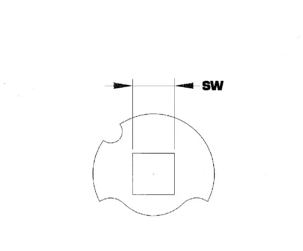 Pister - KH9SW09180 - Lock Plate 9mm 180°