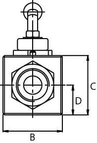 Pister - KHR06B - Ball Valve 3/8" BSP With Fastening