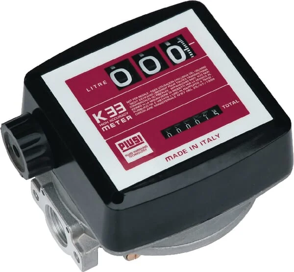 Piusi - 000550000 - Flow Meter, Mechanical Counter, 3 Digits