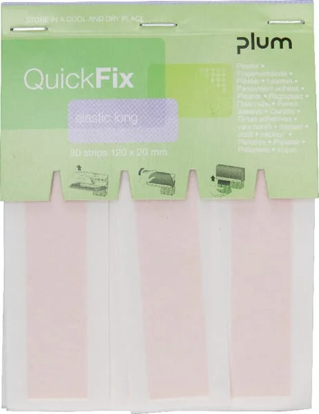 Plum - PLUM5508 - Quickfix Elastic Fab. Long 30 Plasters Refill