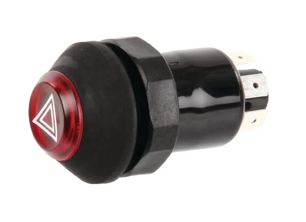 Pneutron - 11100090PN - Pressure Switch, Warning Lights, Round, Red