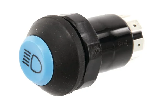 Pneutron - 11112100PN - Pressure Switch, High Beam, Round, Blue