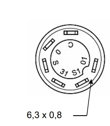 Pneutron - 11112100PN - Pressure Switch, High Beam, Round, Blue