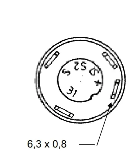 Pneutron - 11130030PN - Pneutron Pressure Switch, Parking Light, Round, Yellow