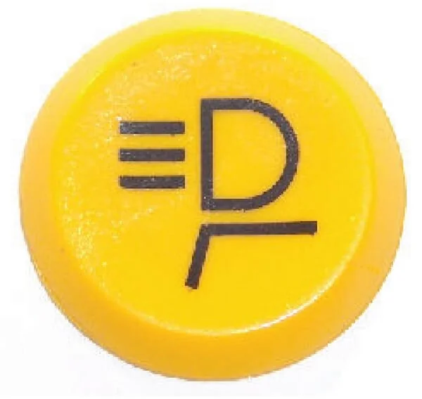 Pneutron - 11145300PN - Push Switch, Roof Lights, Round, Yellow