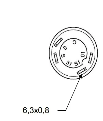 Pneutron - 11145300PN - Push Switch, Roof Lights, Round, Yellow