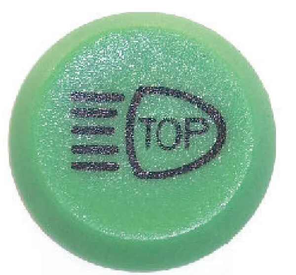 Pneutron - 11165080PN - Push Switch, Top Lights, Round, Green