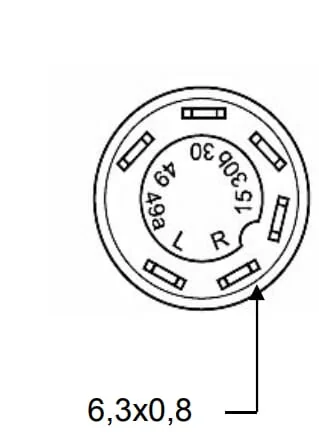 Pneutron - 11175010PN - Push Switch, Front-Wheel Drive, Round, Yellow
