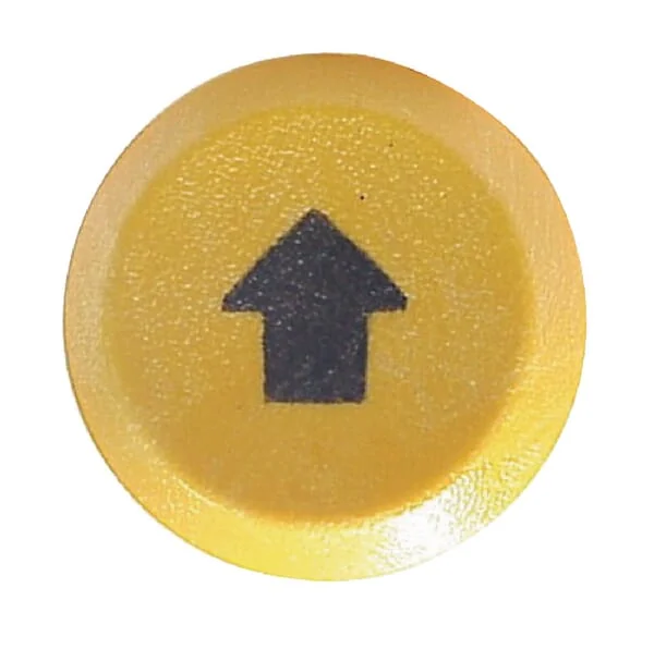 Pneutron - 11215080PN - Push Switch, Lift and Lower, Round, Yellow