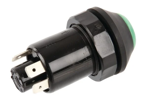 Pneutron - 11245170PN - Push Switch, Lift and Lower, Round, Green