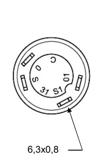 Pneutron - 11245280PN - Push Switch, Up / Down, Round, Red