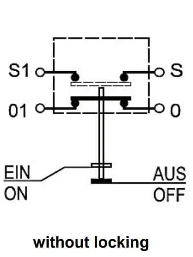 Pneutron - 11245630PN - Pneutron Pressure Switch, Lifting Mechanism Up, Round, Green