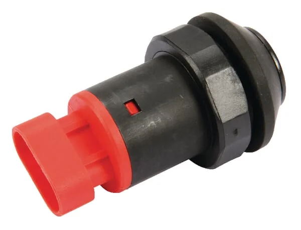Pneutron - 11908006PN - Push Switch, Cylinder, Round, Black