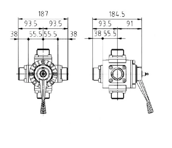 Polmac - VTDC3000 - 5-Way Valve 1 1/2 Polmac