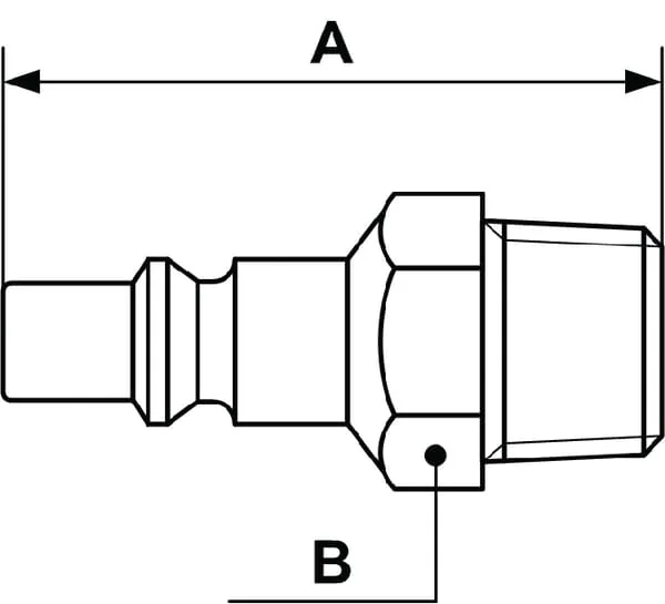 Prevost - ARP066152 - Prevost Quick Connect Nipple BU.DR. BSP 3/8