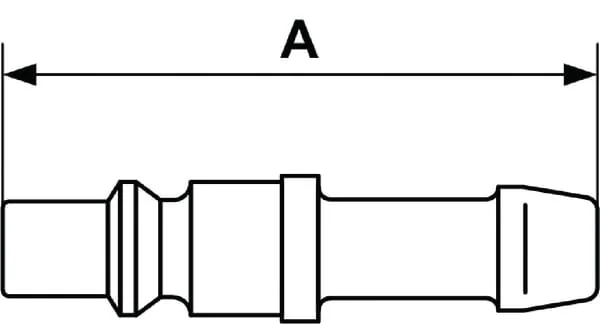 Prevost - ARP066808P002 - Prevost Push-in Fitting/Pillar Male 8 mm
