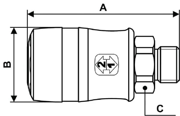 Prevost - ASG061153 - Safety Quick Connect BU.DR. BSP1/2