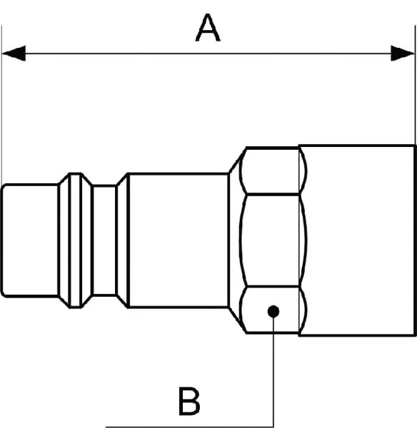 Prevost - ERP076103 - Prevost Push-In Nipple Male Thread BSP-1/2"