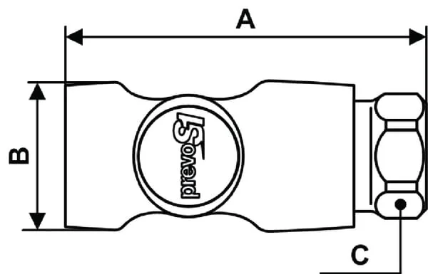 Prevost - ESI071102P001 - Female Safety Quick Coupling BSP3/8