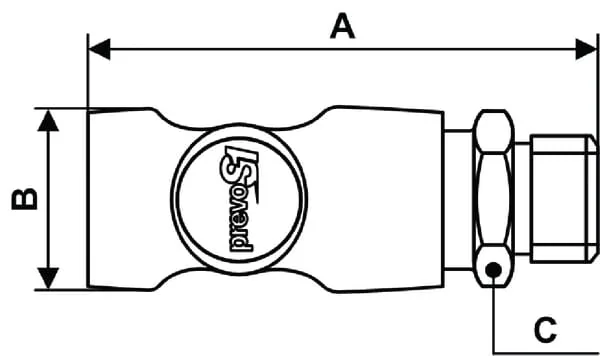 Prevost - ESI071152 - Safety Coupling Male Thread 3/8