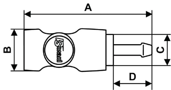 Prevost - ESI071810 - Prevost Quick Coupling Pillar 10mm
