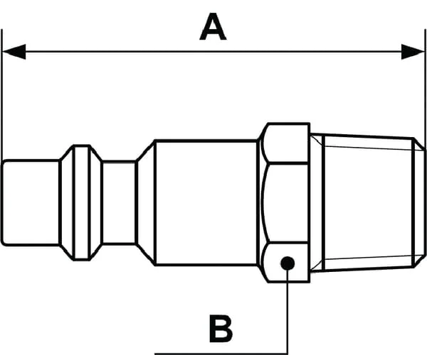 Prevost - IRP116152 - Prevost Push-In Nipple Buthread BSP-3/8"
