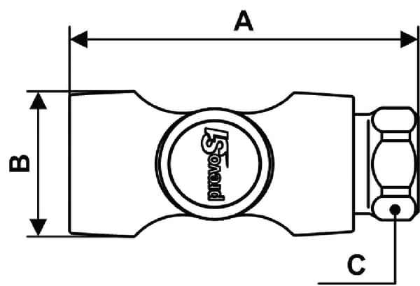 Prevost - ISI061101P001 - Prevost Safety Quick Coupling Pipe Thread BSP 1/4"
