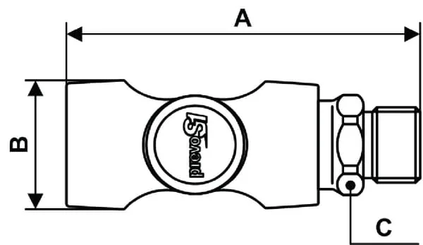 Prevost - ISI061153 - Prevost Safety Quick Coupling Pipe Thread BSP 1/2"