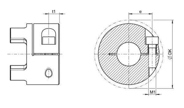 Raja Lovejoy - A3845SAE1632Z15KL - Coupling Half A38 SAE-BB Z=15 Clamp