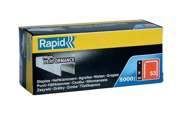 Rapid - 11857050 - Rapid Staples 53/8mm Galvanized, 5,000 Pieces