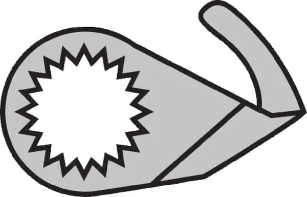 Red Rooster - 475G35 - Cutting Knife Straight 35mm Red Rooster