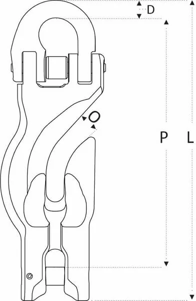 Rema - 2643008 - Direct Connecting Grab Hook G10 RDG8 8mm