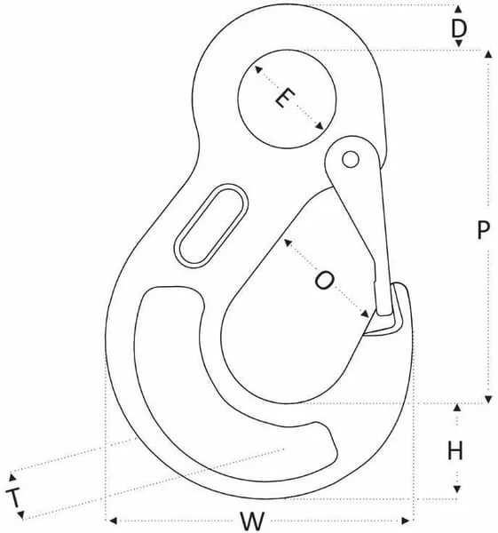 Rema - 2644008 - Eye Sling Hook G10 REH8 8mm