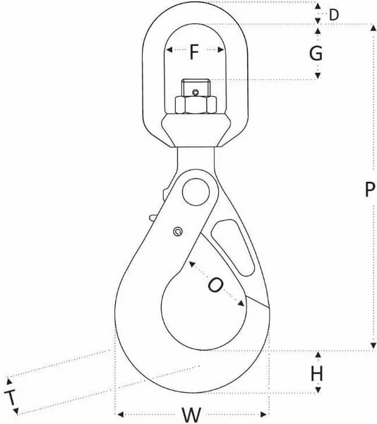Rema - 2646013 - Eye Swivel Safety Hook G10 RSS13 13mm