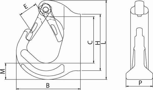 Rema - 2672501 - Weld-On Hook 1t