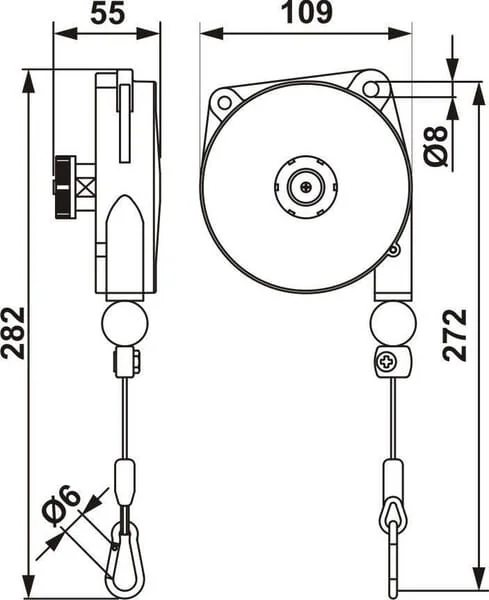 Rema - VB9300 - Rema Spring Balancer 0.2-0.5 kg 1.6m