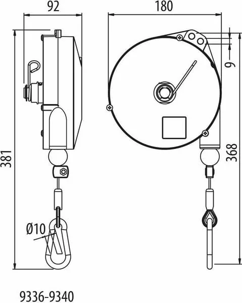 Rema - VB9336 - Rema Spring Balancer 2-4kg 2.5m