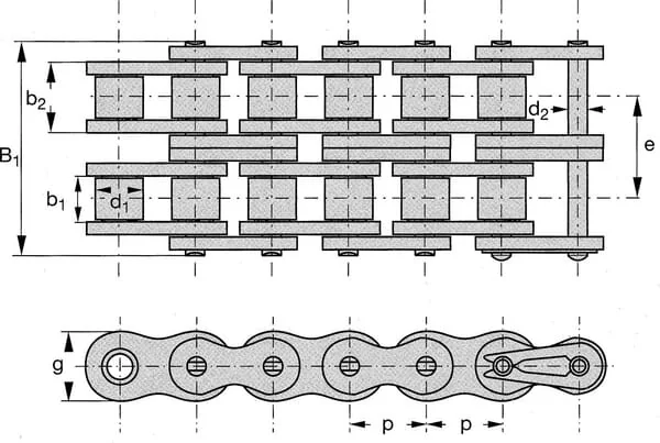Rexplus - 12B2RP - Roller Chain 12B-2 REXPLUS