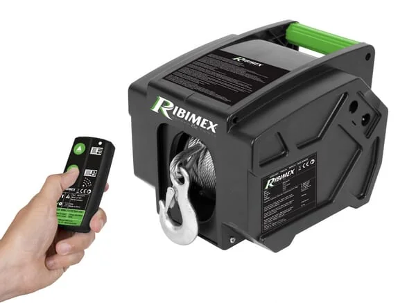 Ribitech - PE12VT1 - Car Winch with Remote Control 12v - 900/1800kg
