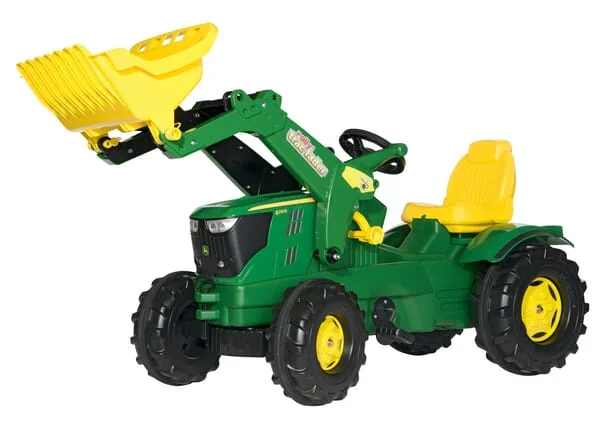 Rolly Toys - R61109 - Pedal Tractor With Front Loader, John Deere 6210R, From 3 Years, Rollyfarmtrac