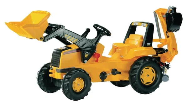 Rolly Toys - R81300 - Pedal Tractor With Front Loader And Excavator Caterpillar
