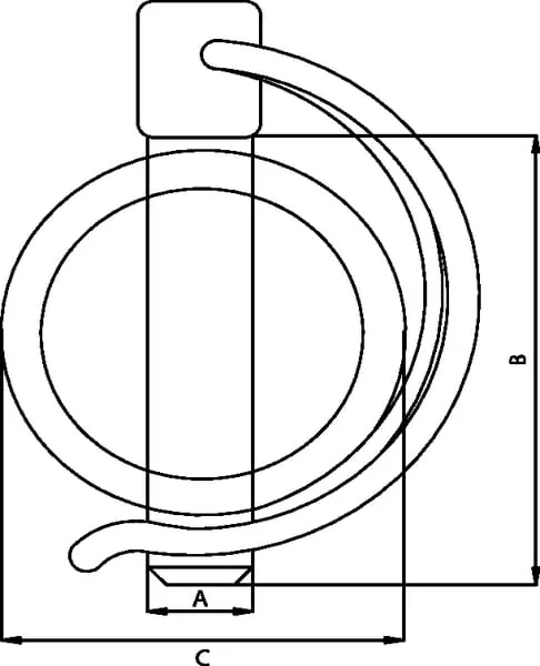 Rübig - 06122502 - Tube Linch Pin 11.5x65mm Rübig