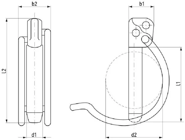 Rübig - 06952502 - Tube Linch Pin 9.5x65mm Rübig