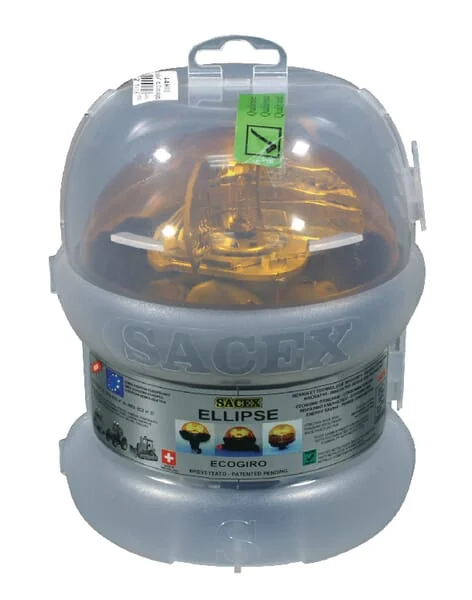 Sacex - AUEM122423 - Rotating Beacon, 21W, 12/24V, Magnetic, Ellipse By Sacex