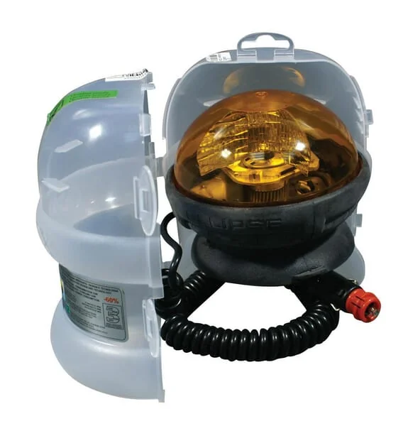 Sacex - AUEM122423 - Rotating Beacon, 21W, 12/24V, Magnetic, Ellipse By Sacex