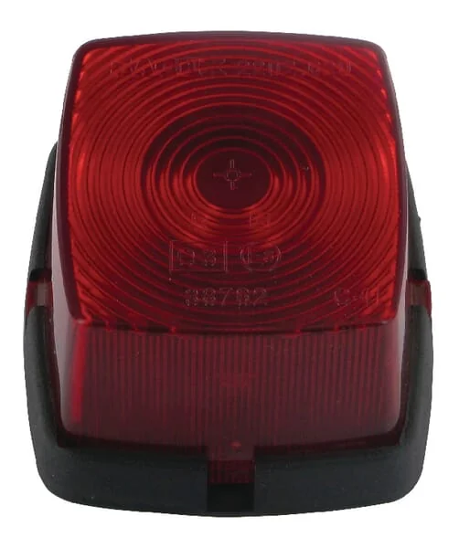 Sacex - AUFR220206 - Marker Light Square, Red, Bolt On, Sacex