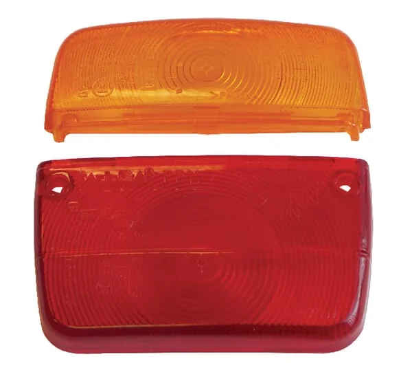 Sacex - LA11251 - Light Lens, Red/Transparent/Amber, Square 105x100mm LH/RH/Rear