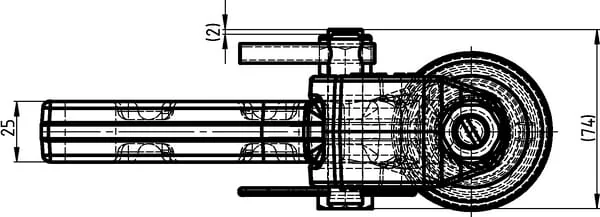 Scharmüller - 00520580 - Forced Steering Mount K50 Right