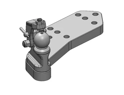 Scharmüller - 00522040A02 - Forced Steering K50® L With Hold-Down Device For 50-55 mm